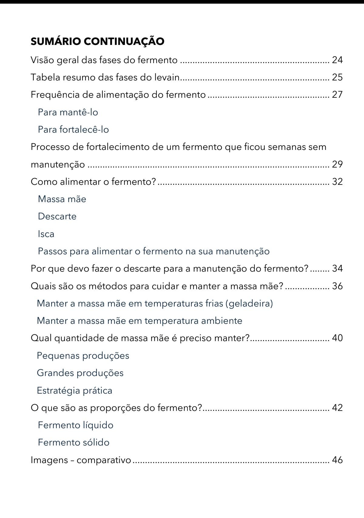 Sumário Parte II